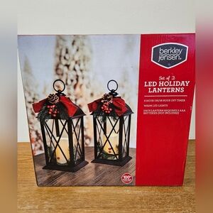 Led Holiday Latern - set of 2
